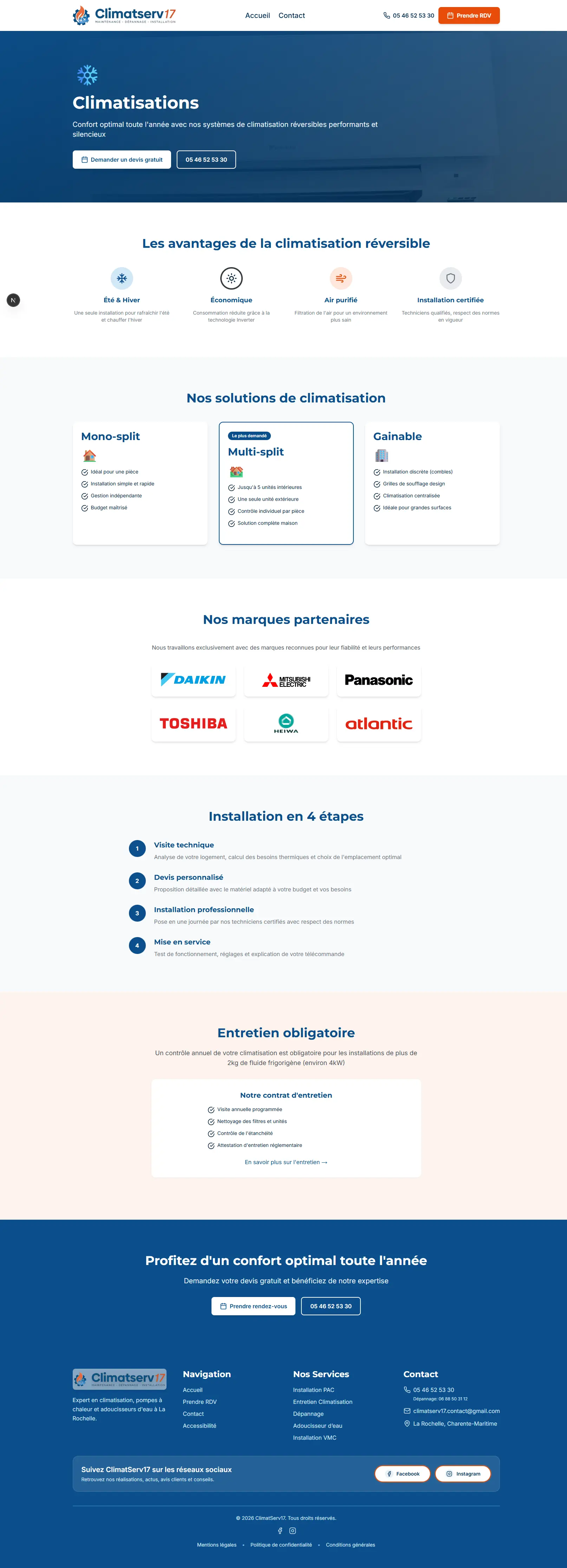 Service climatisation ClimatServ17