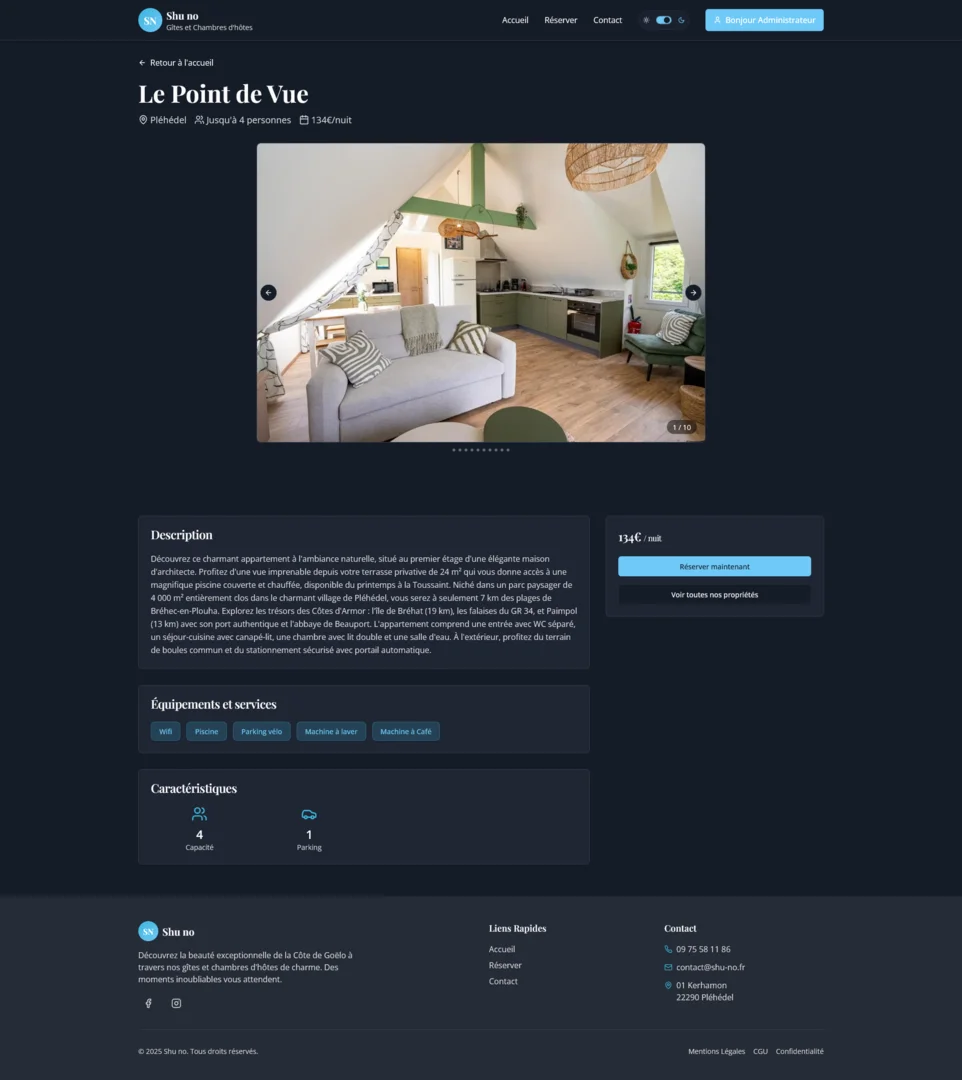 Détails d'un gîte Shu-no